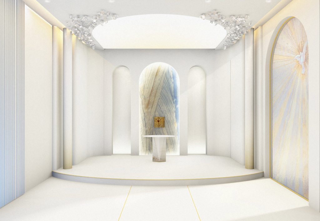 Innenarchitektur Kapelle Mariengart in Vallendar